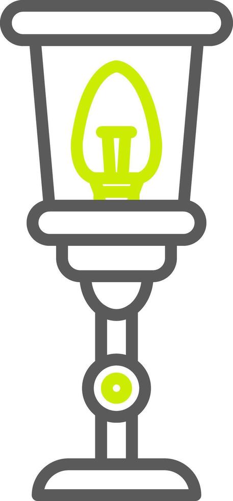 Lamp Line Two Color Icon vector