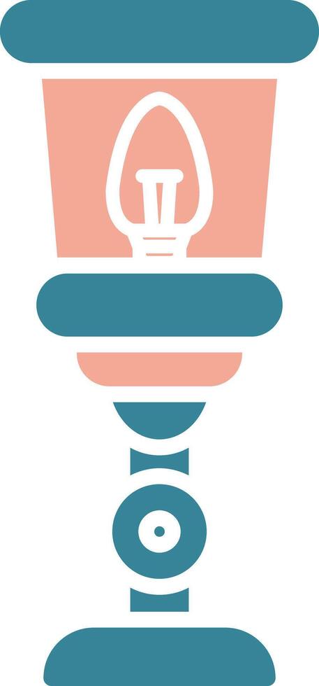 Lamp Glyph Two Color Icon vector