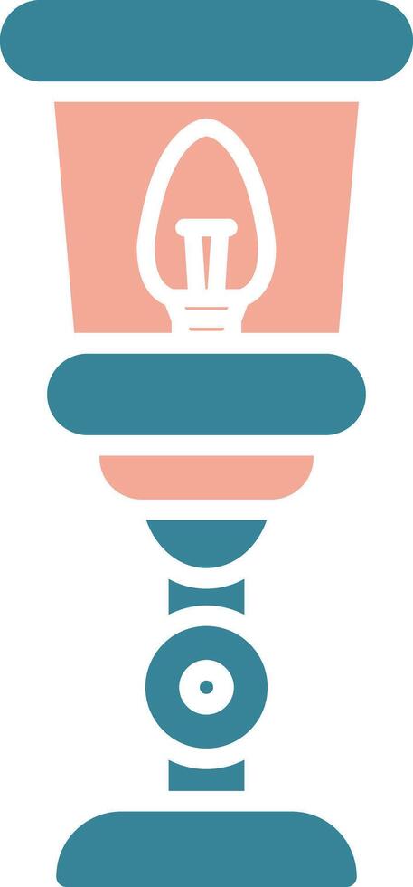 Lamp Glyph Two Color Icon vector