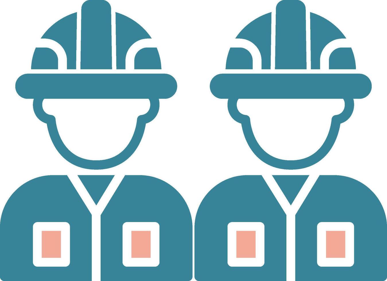 Worker Glyph Two Color Icon vector