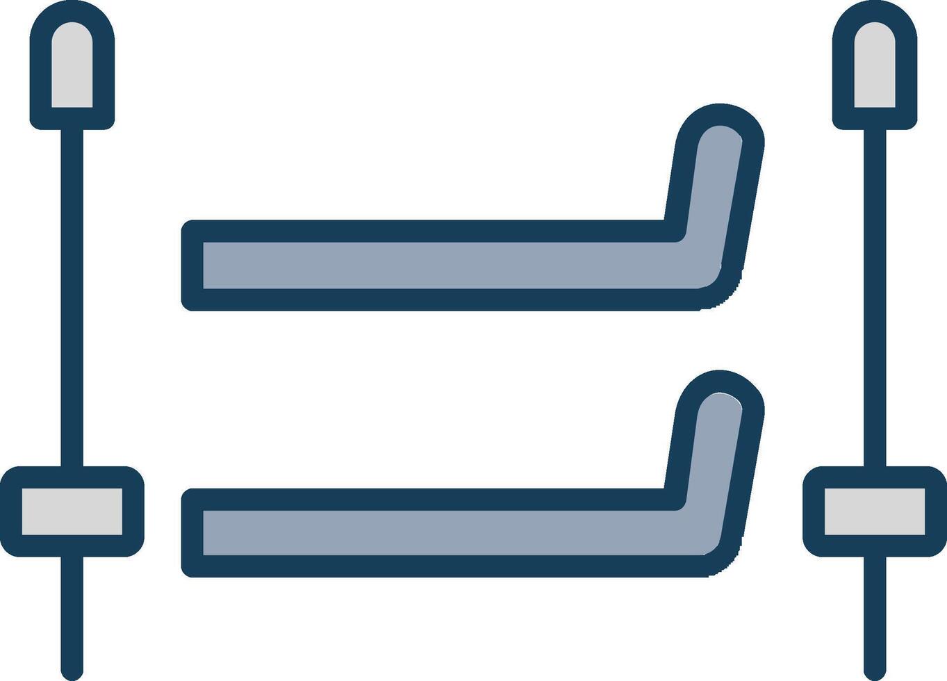 Skiing Line Filled Grey Icon vector