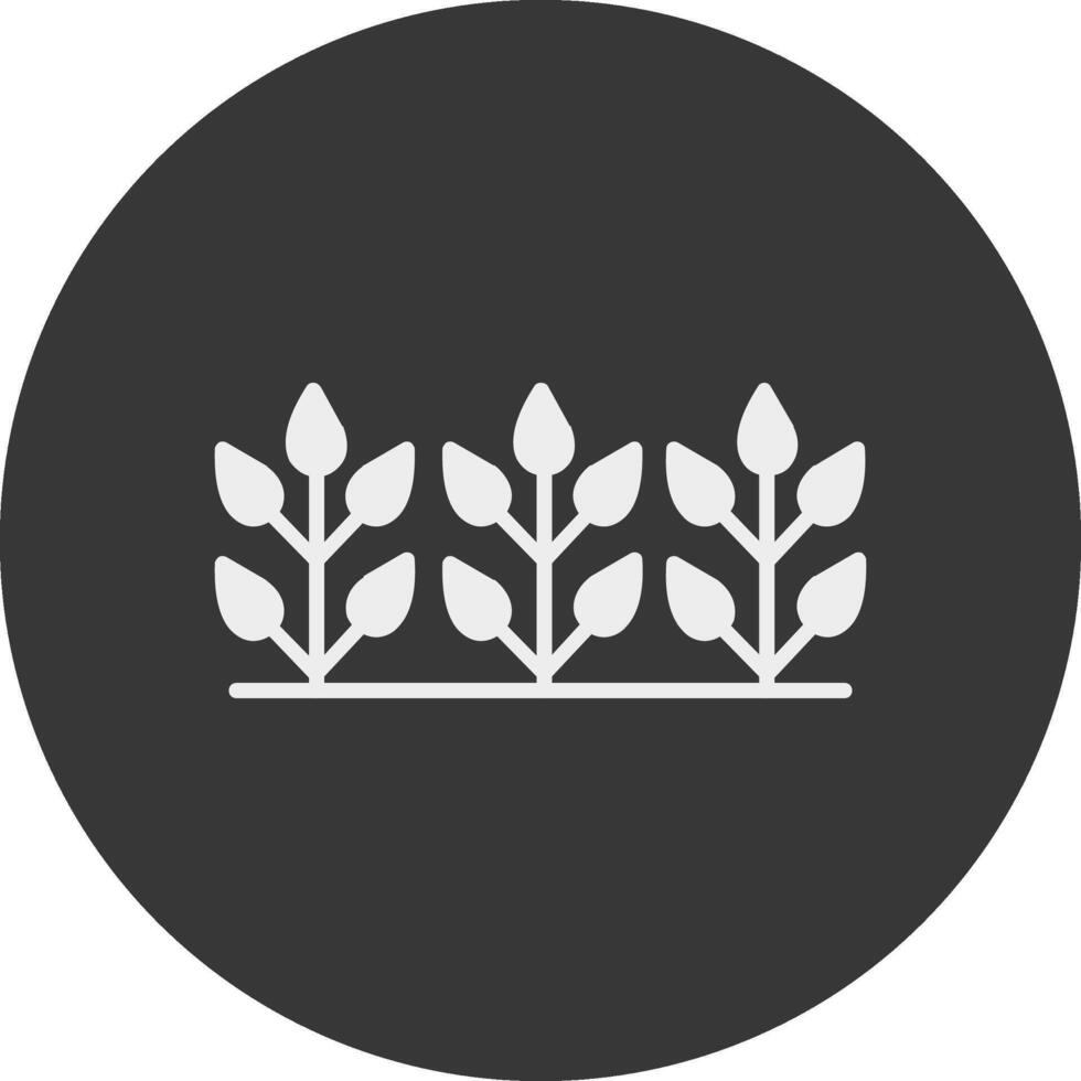 Precision Farming Glyph Inverted Icon vector