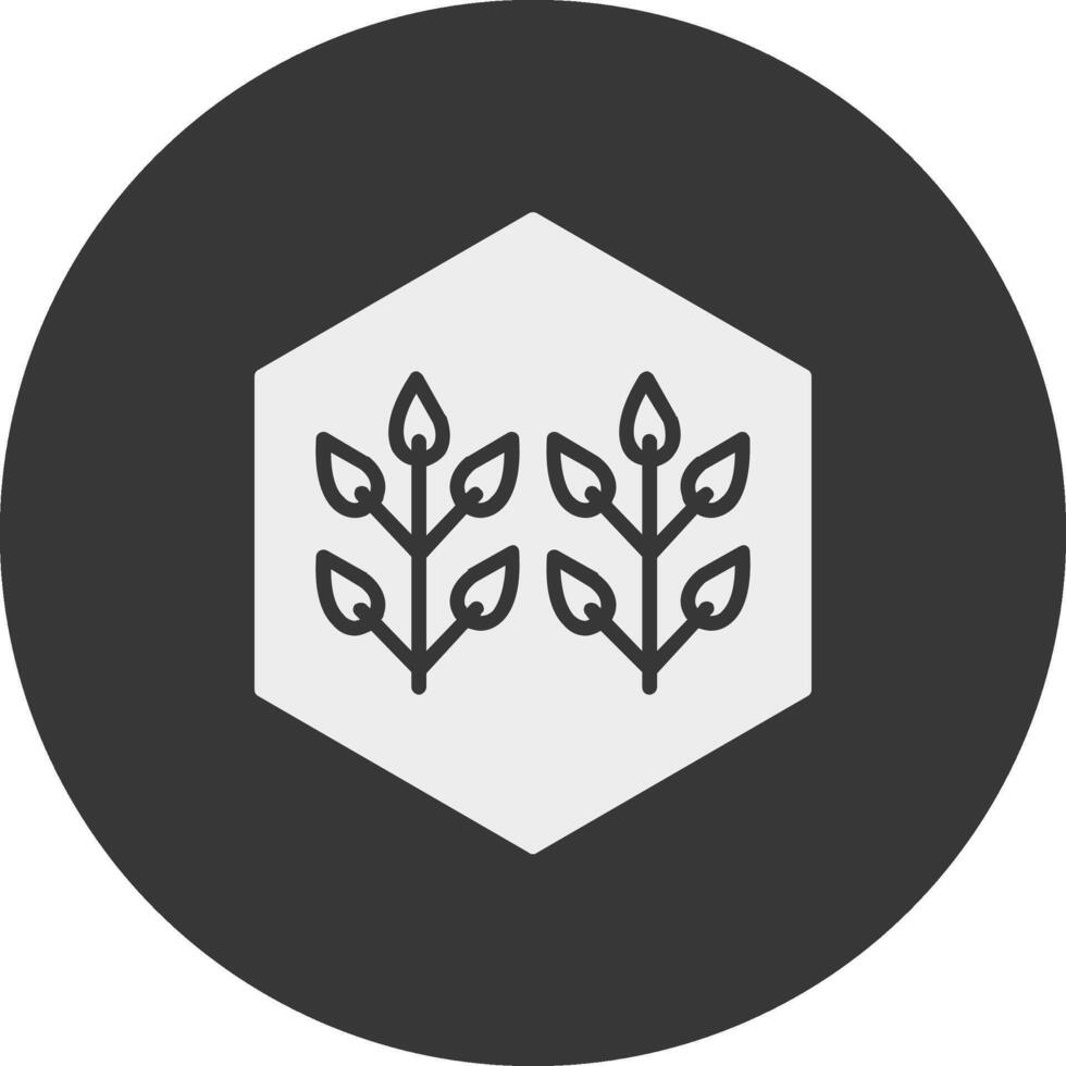 Smart Farming Glyph Inverted Icon vector