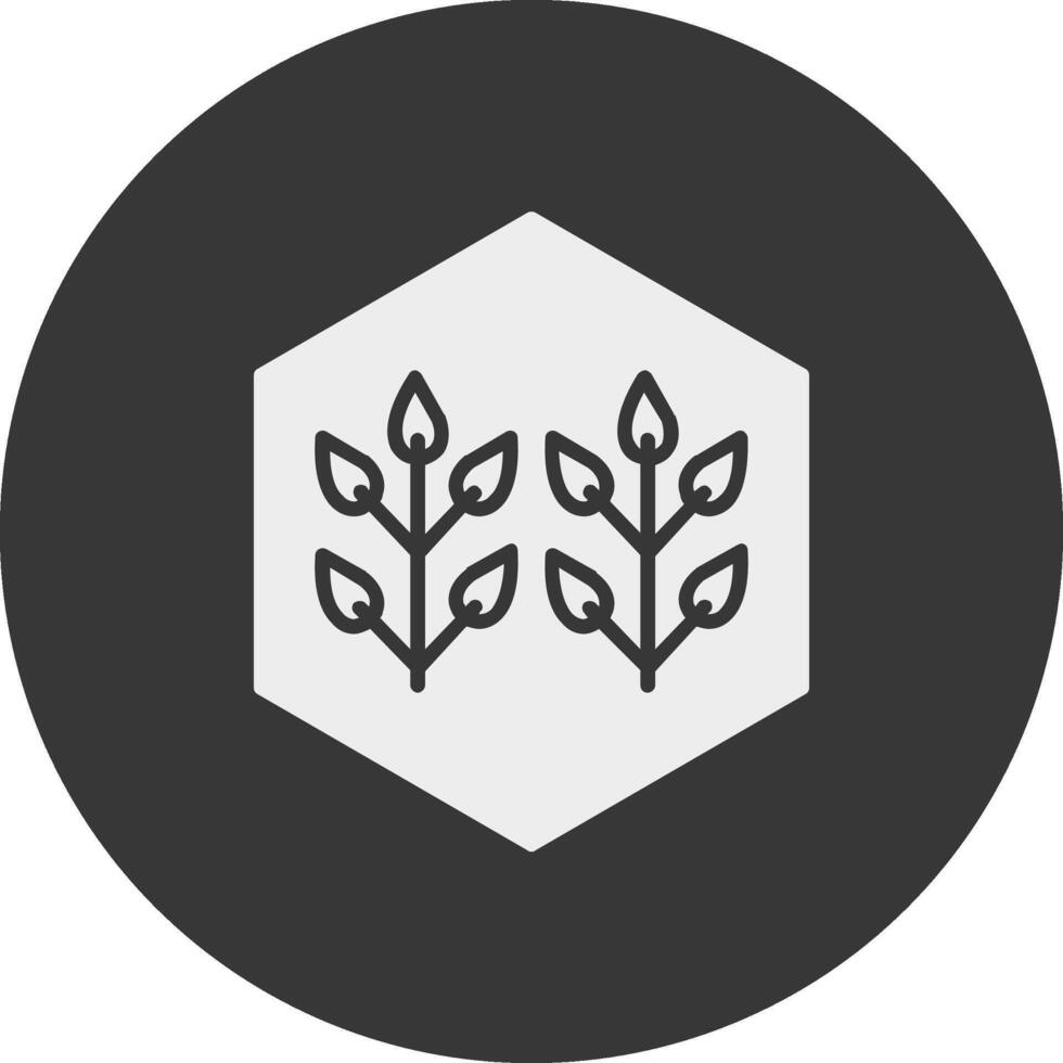 Smart Farming Glyph Inverted Icon vector