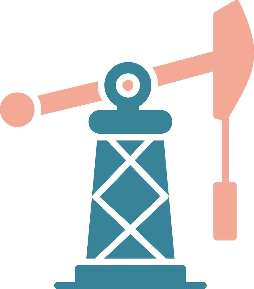 Fossil Fuels Glyph Two Color Icon vector