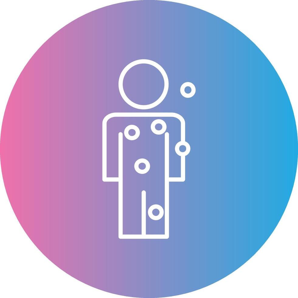 Symptom Checker Line Gradient Circle Icon vector