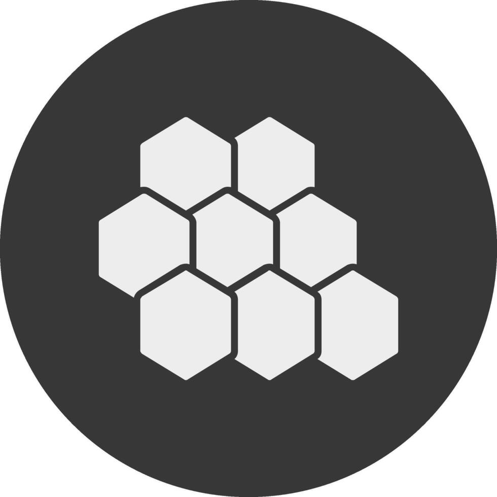 Bee Hive Glyph Inverted Icon vector