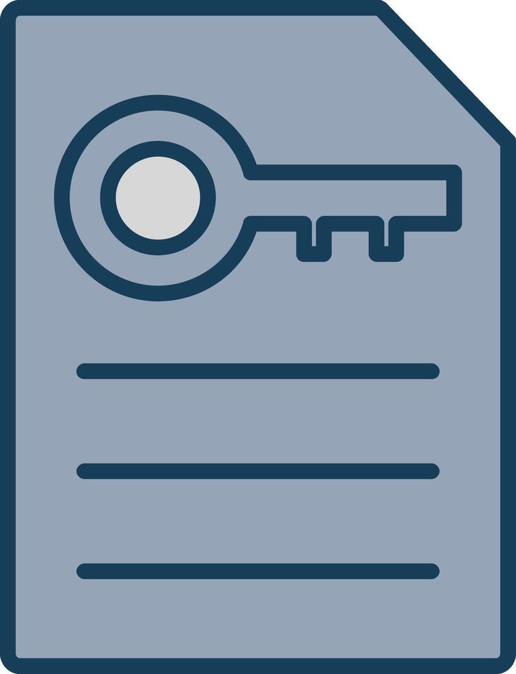 Keyword Generator Line Filled Grey Icon vector