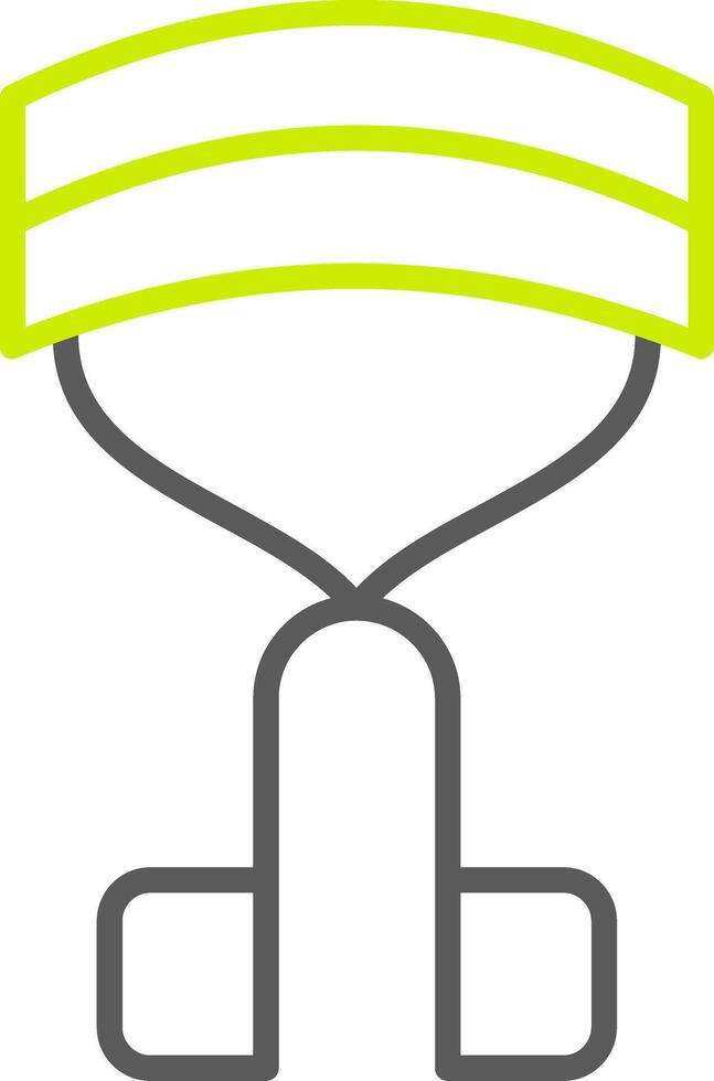 Curler Line Two Color Icon vector