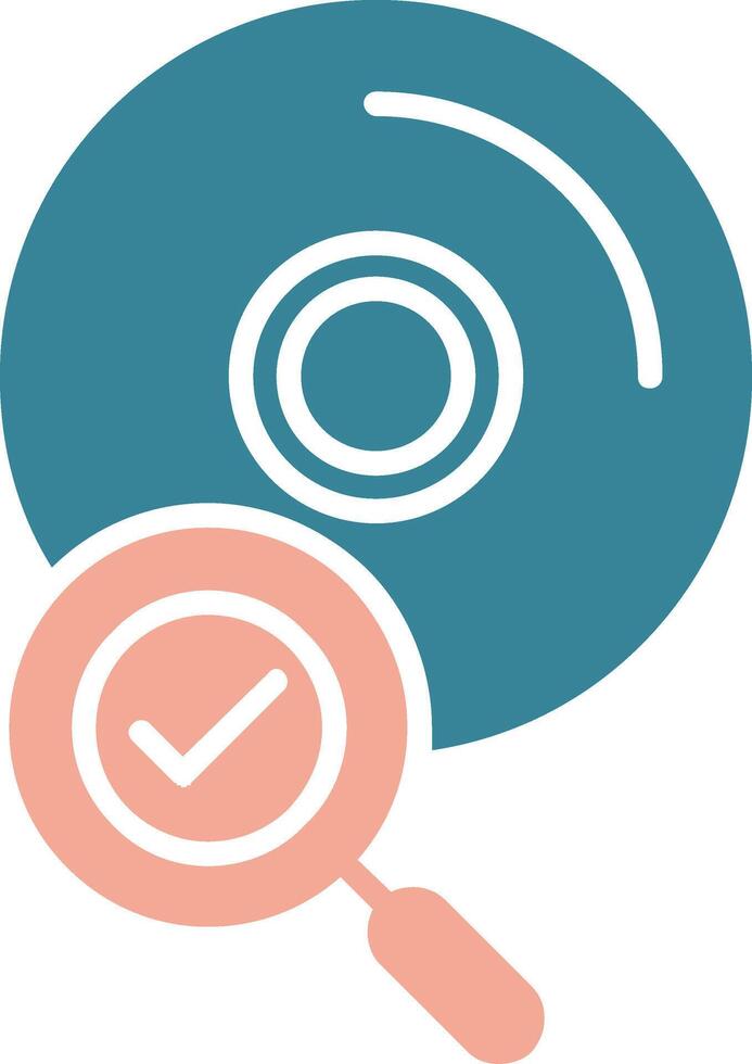 Cds Glyph Two Color Icon vector