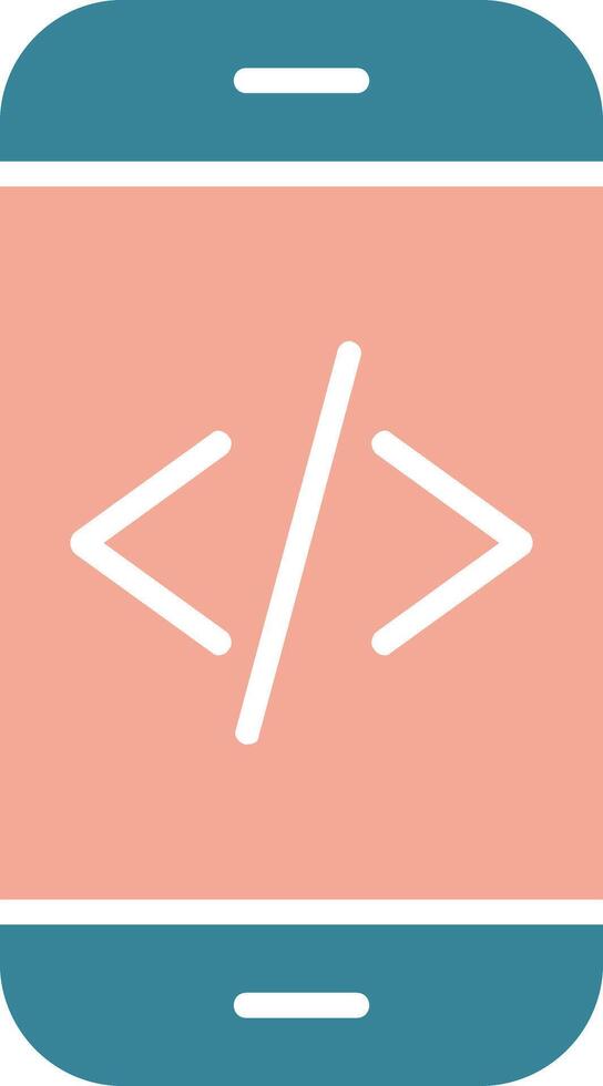 App Development Glyph Two Color Icon vector