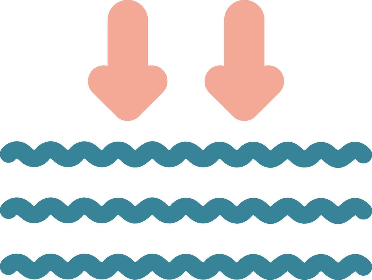 Arrows Glyph Two Color Icon vector