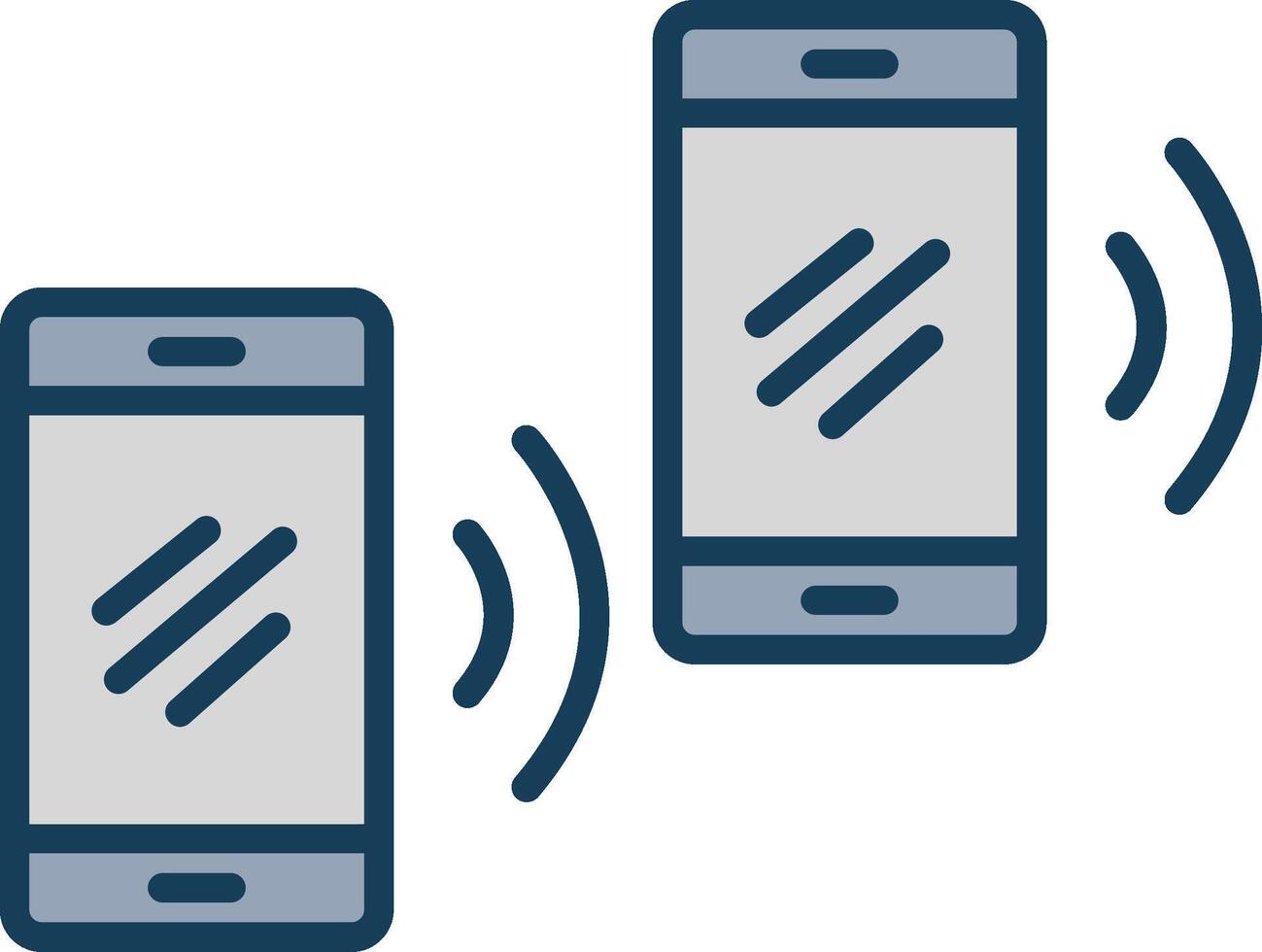 Mobile Sync Line Filled Grey Icon vector