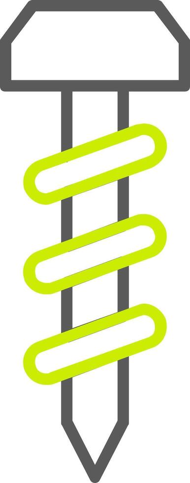 Screw Line Two Color Icon vector