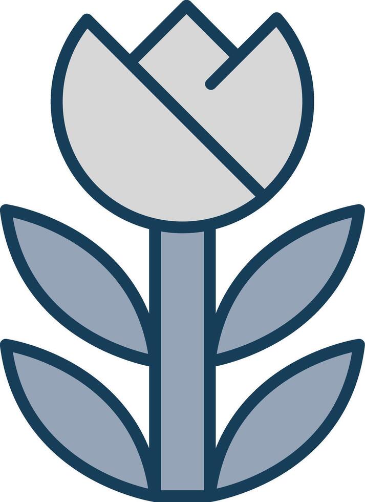 Macro Line Filled Grey Icon vector