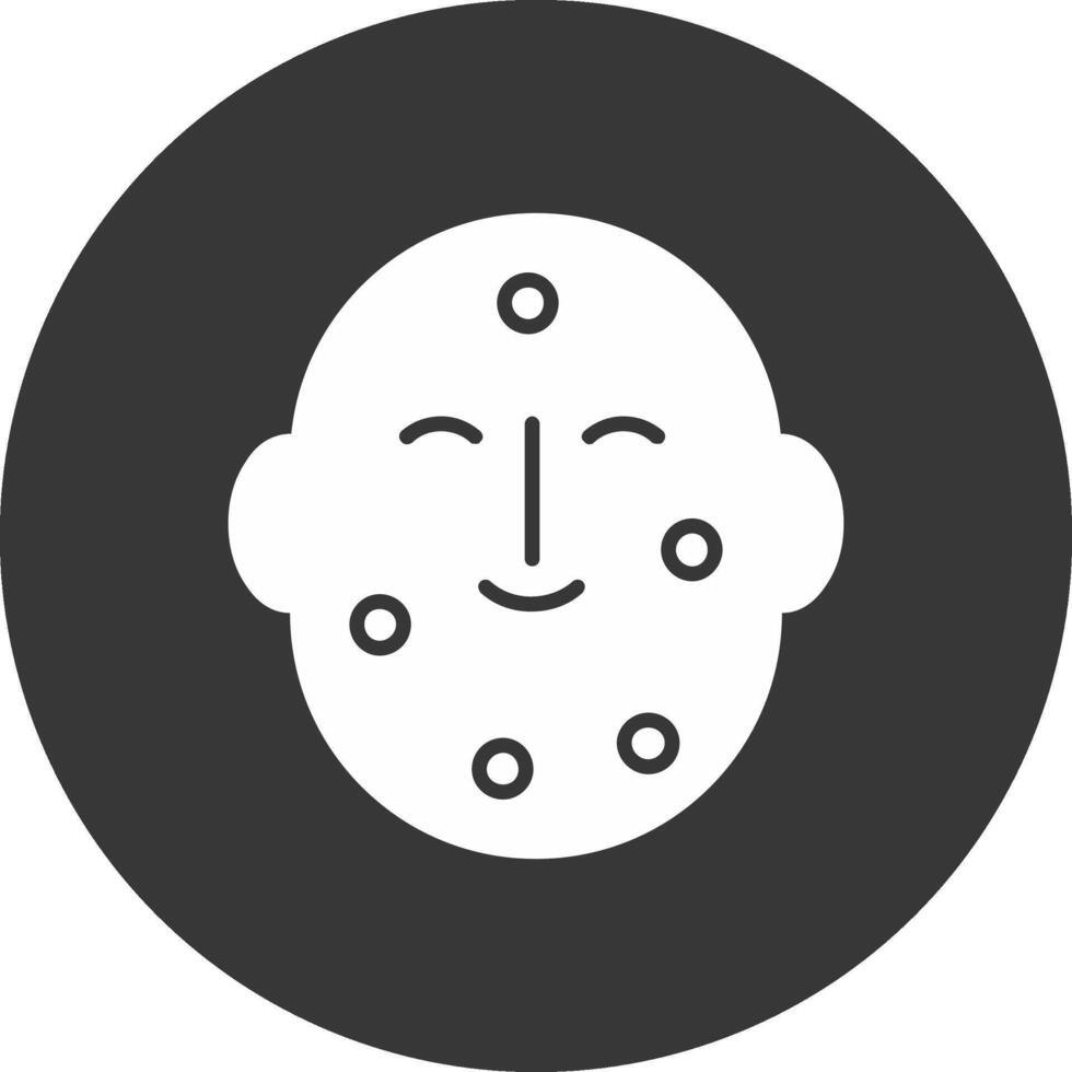 Dermatology Glyph Inverted Icon vector