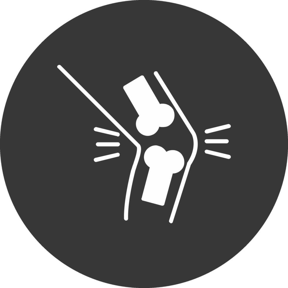 Orthopedics Glyph Inverted Icon vector