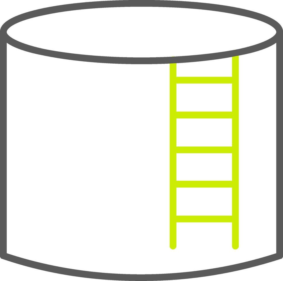 Storage Tank Line Two Color Icon vector