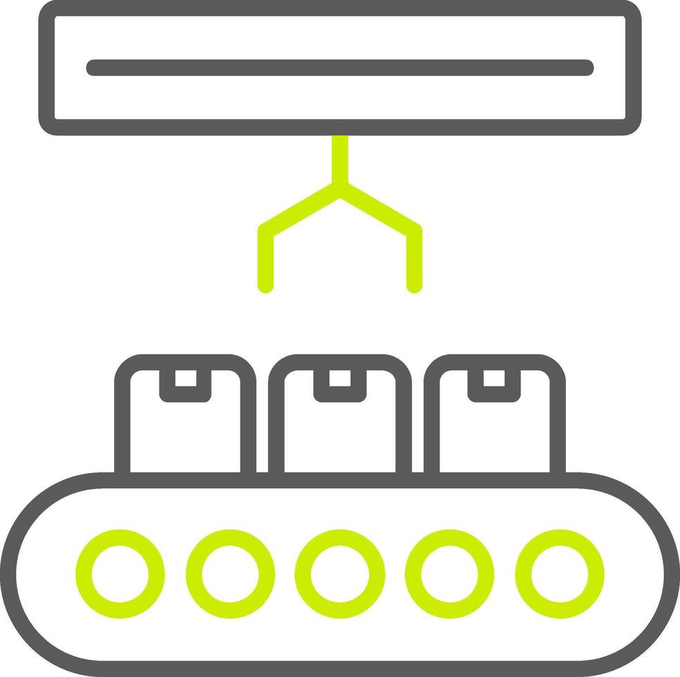 Product Line Two Color Icon vector