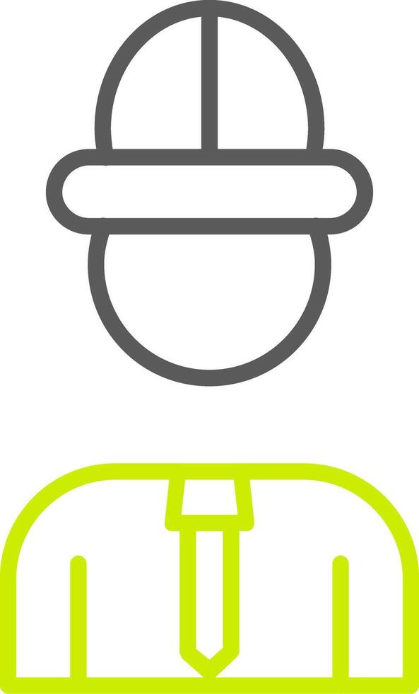 Architect Line Two Color Icon vector