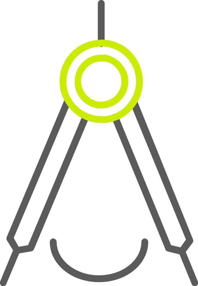 Precision Line Two Color Icon vector