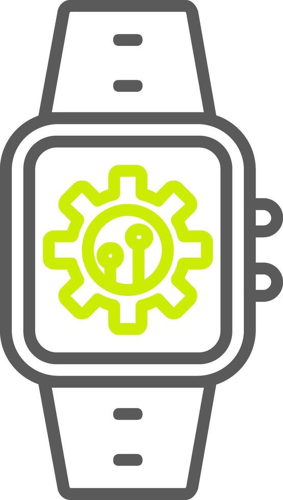 Settings Line Two Color Icon vector