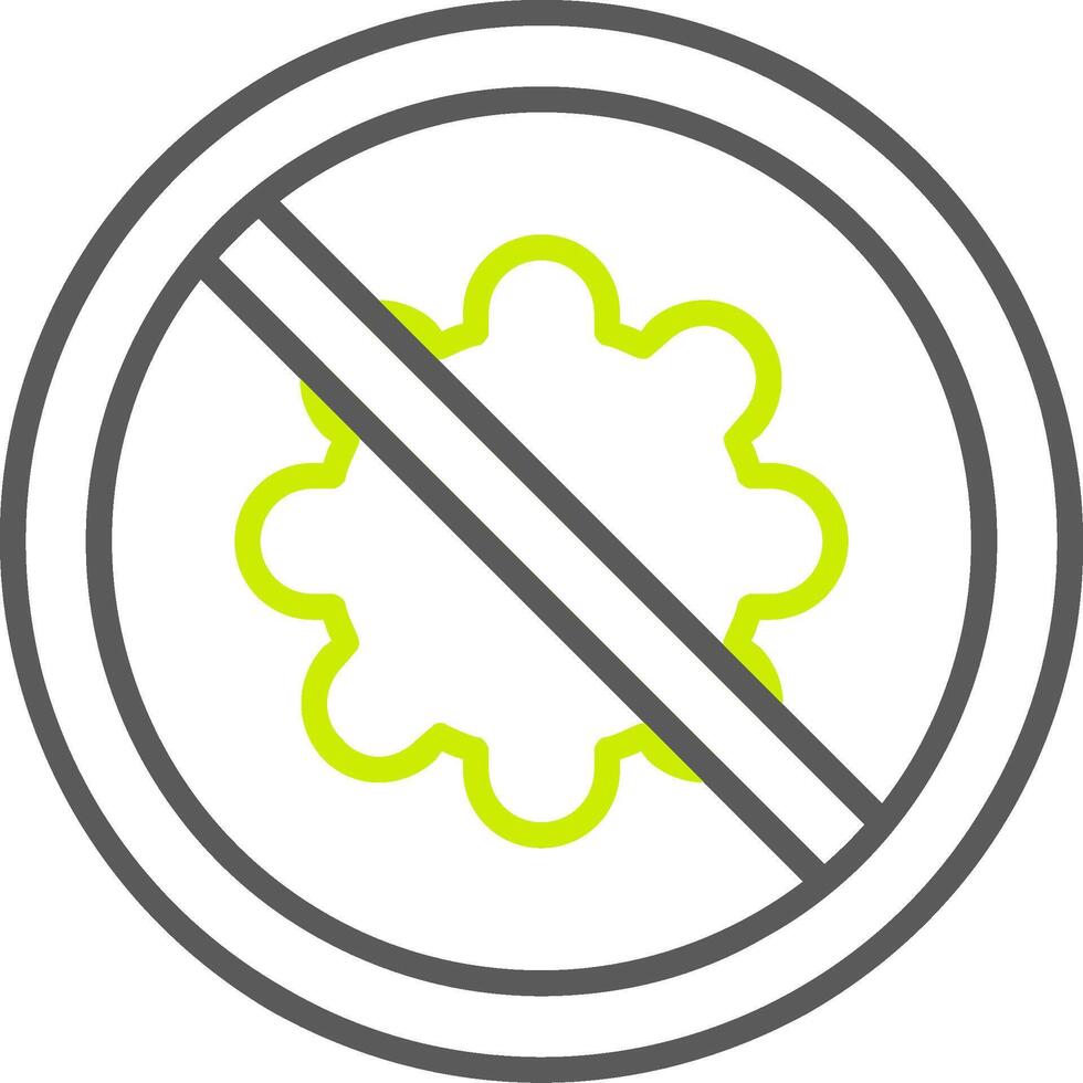 Safety Line Two Color Icon vector