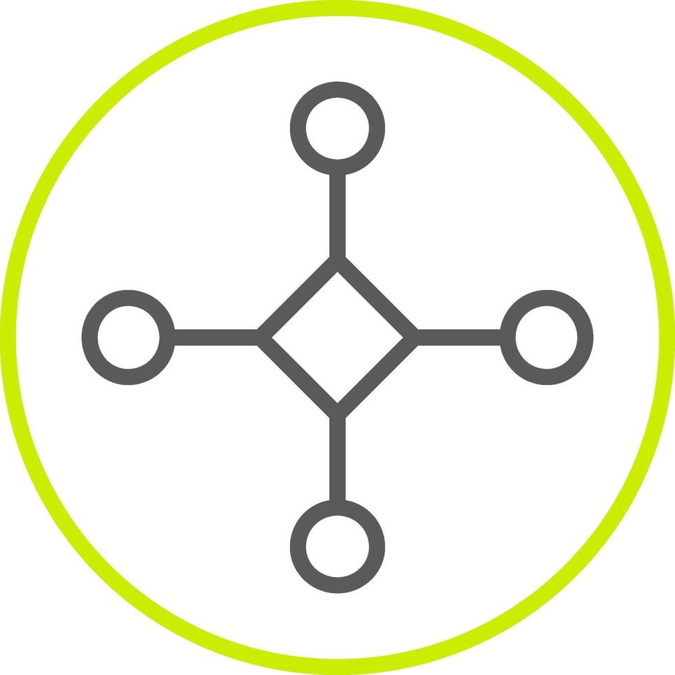 Connect Line Two Color Icon vector