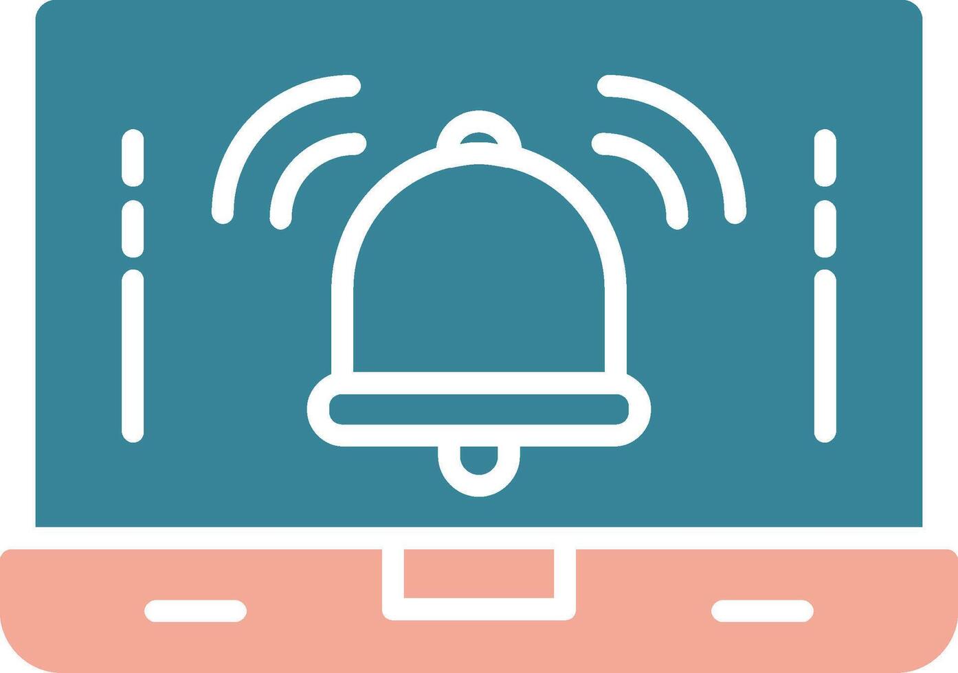 Notification Glyph Two Color Icon vector
