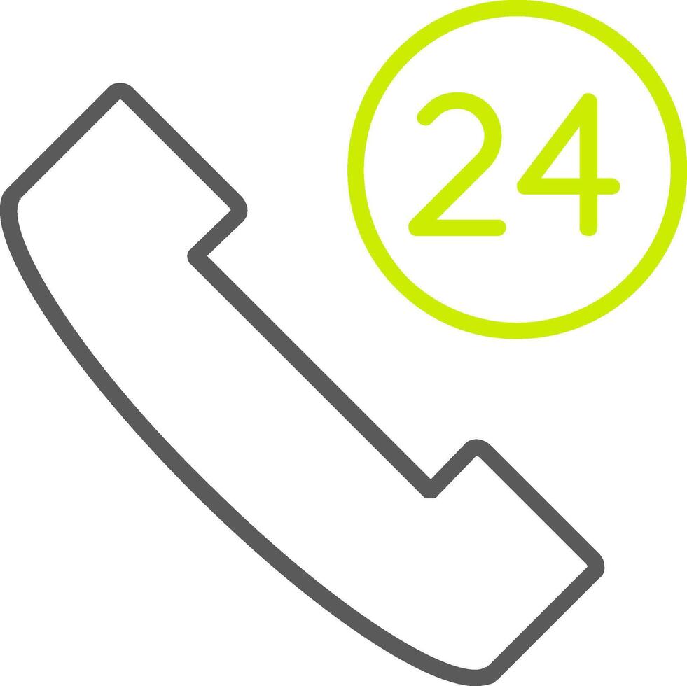 Help Line Two Color Line Two Color Icon vector