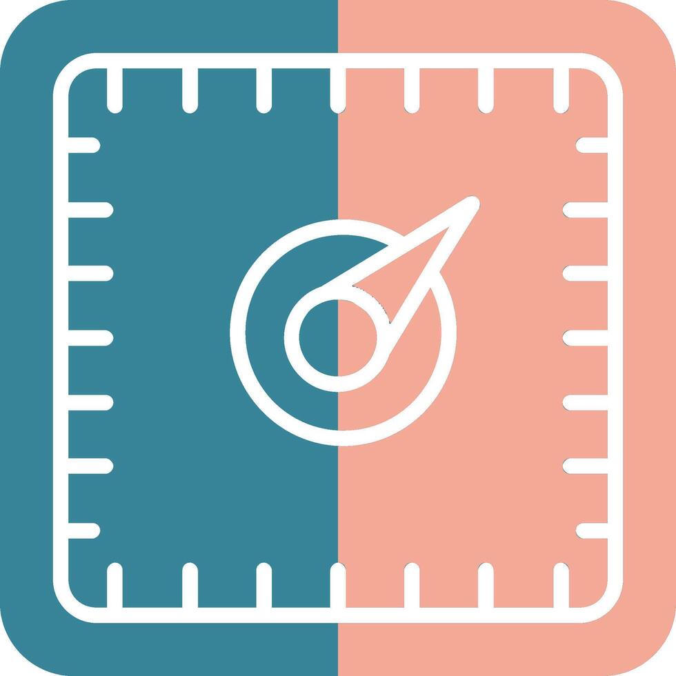Gauge Glyph Two Color Icon vector