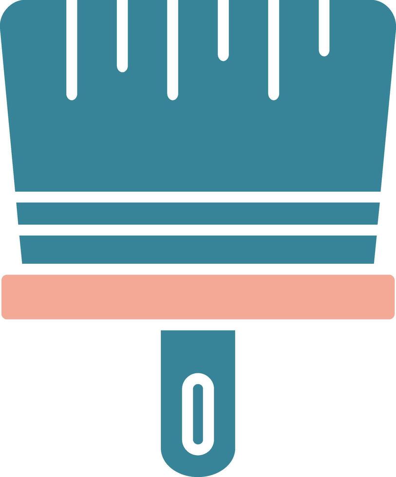 Brush Glyph Two Color Icon vector