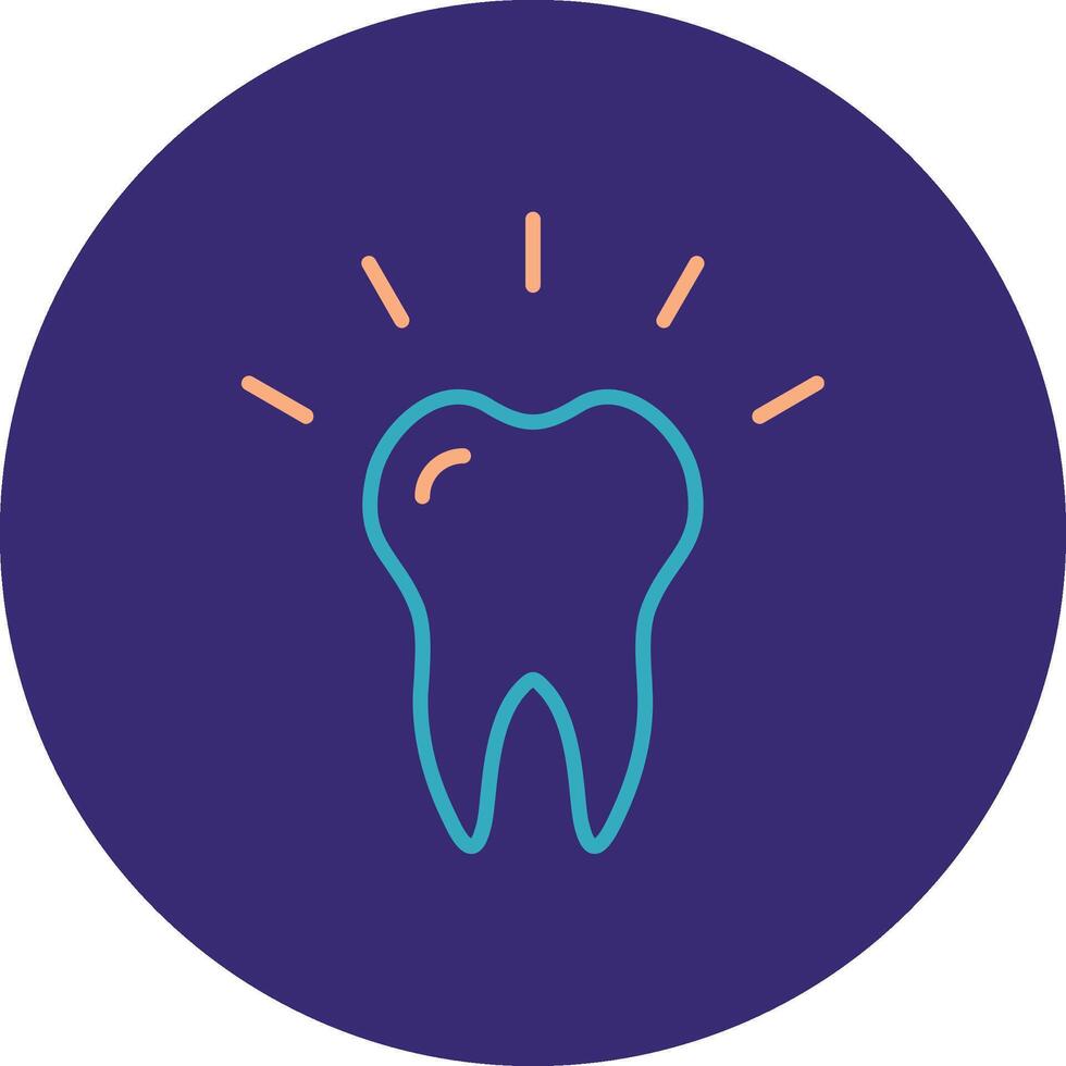 Artificial Line Two Color Circle Icon vector