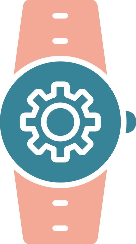 Settings Glyph Two Color Icon vector