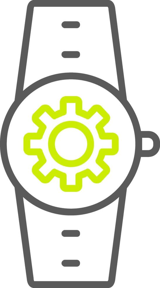 Settings Line Two Color Icon vector