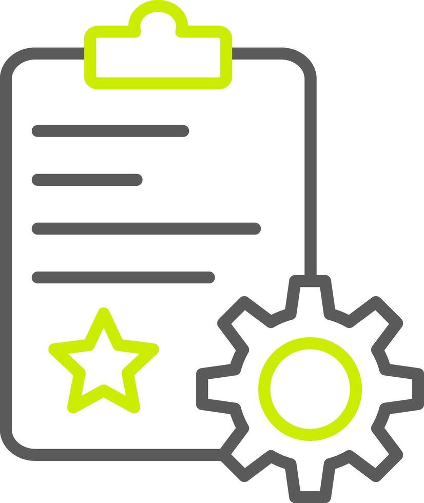 Quality Control Line Two Color Icon vector