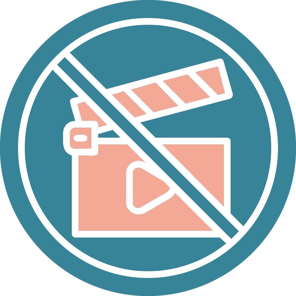Empty Battery Glyph Two Color Icon vector
