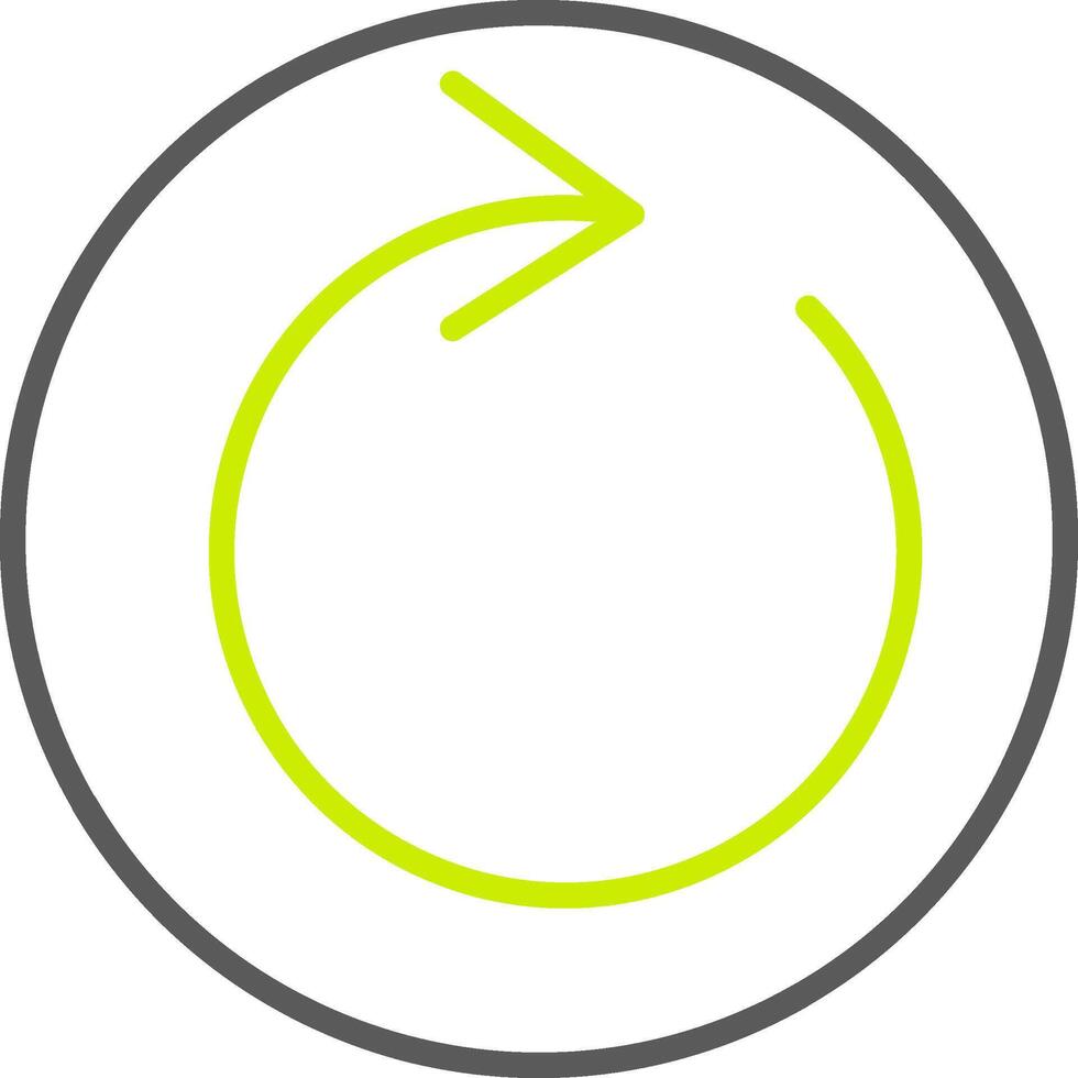 Loop Line Two Color Icon vector