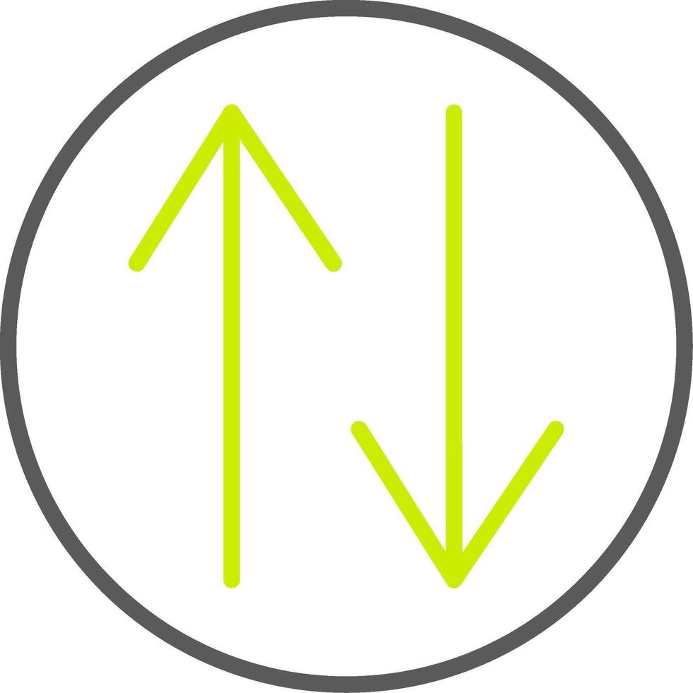 Swap Line Two Color Icon vector