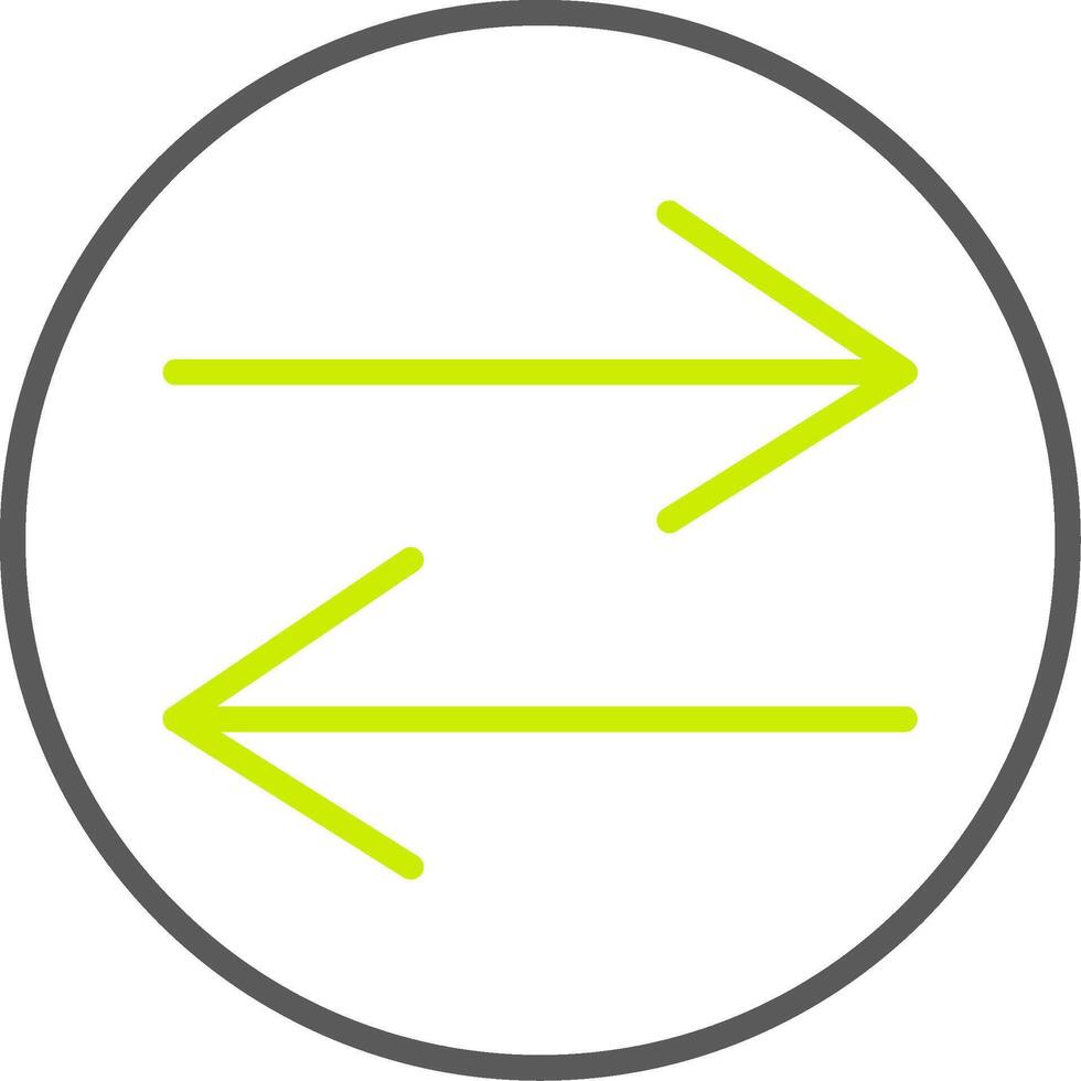 Swap Line Two Color Icon vector