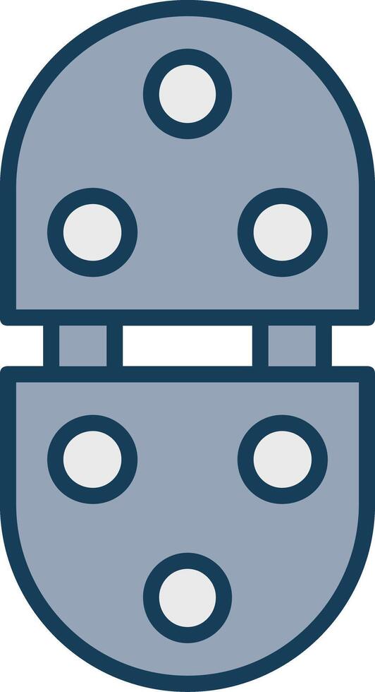 Hinge Line Filled Grey Icon vector