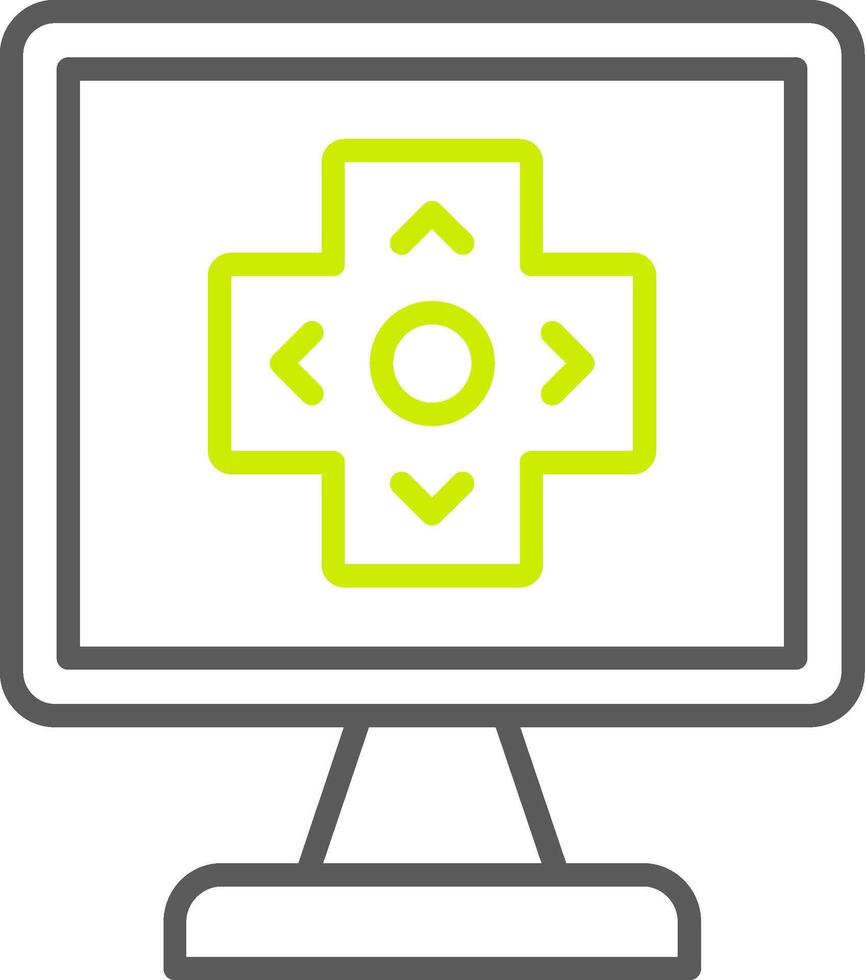 Gaming Line Two Color Icon vector