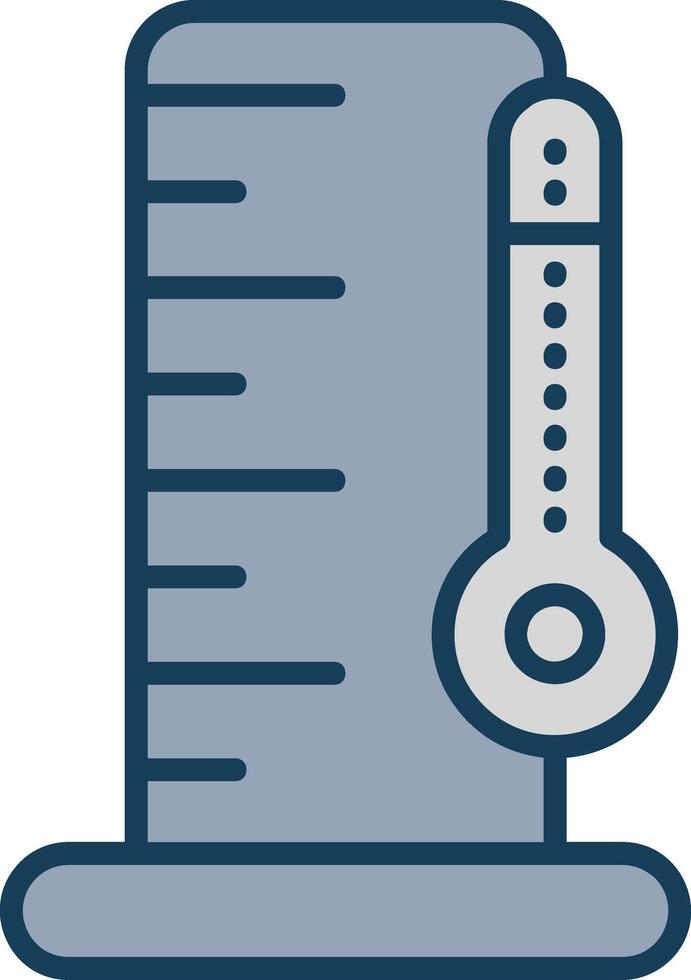 Flask Line Filled Grey Icon vector