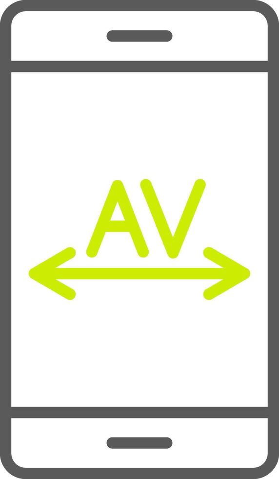 Kerning Line Two Color Icon vector