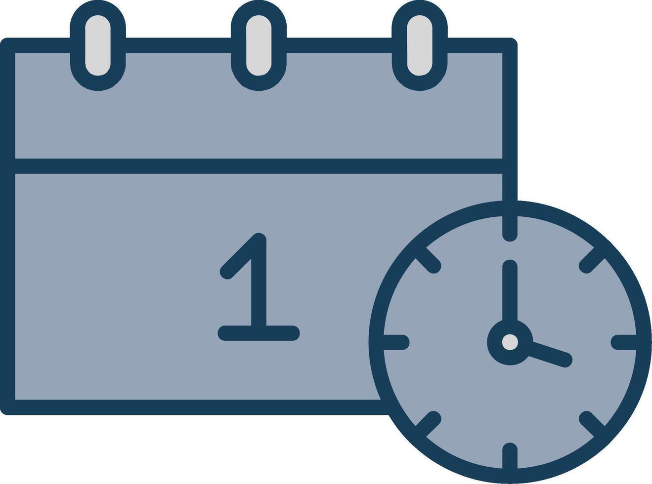 New Year Line Filled Grey Icon vector