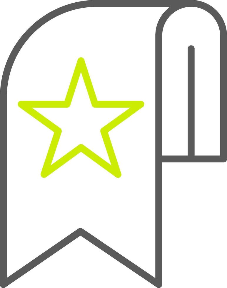 Bookmark Line Two Color Icon vector