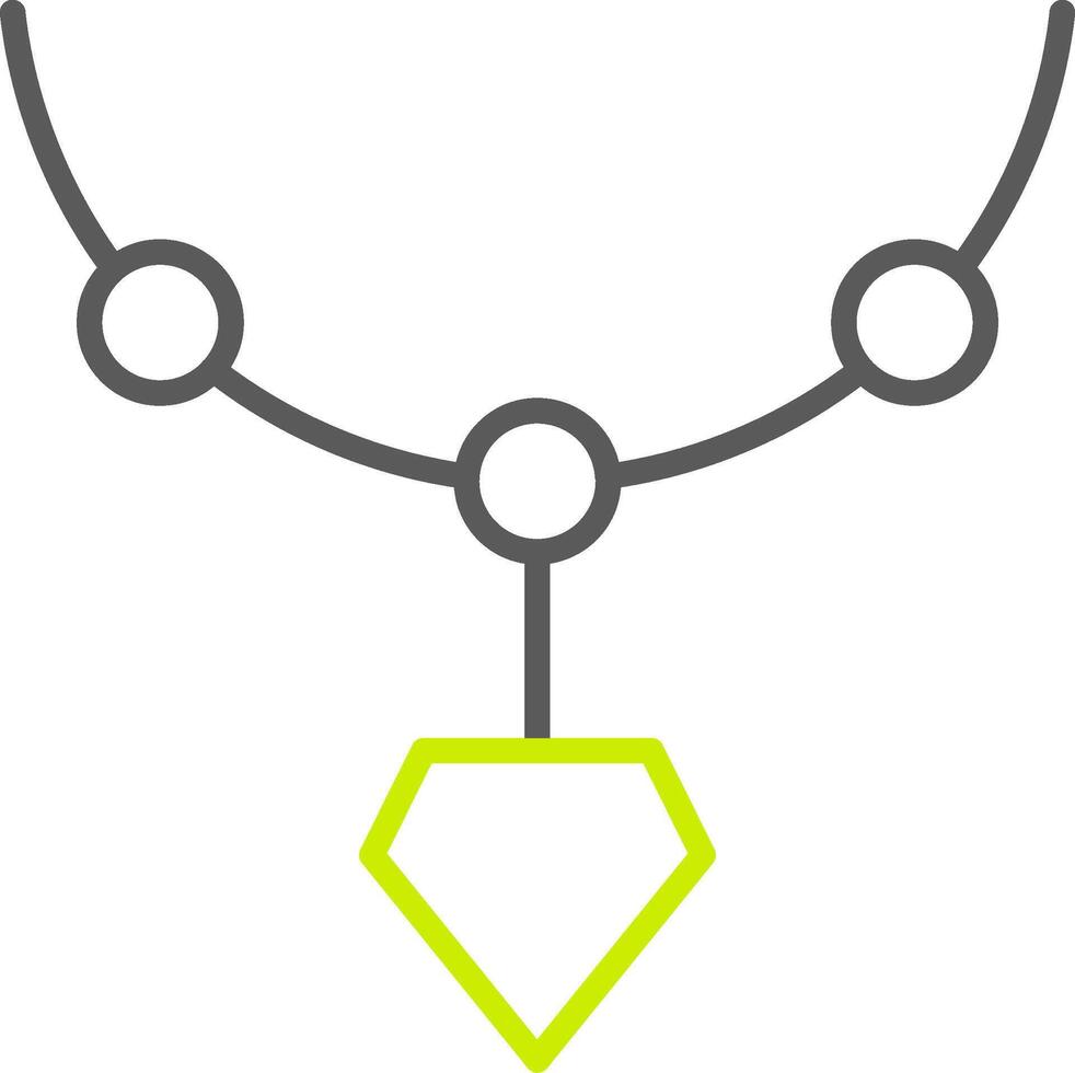 Locket Line Two Color Icon vector