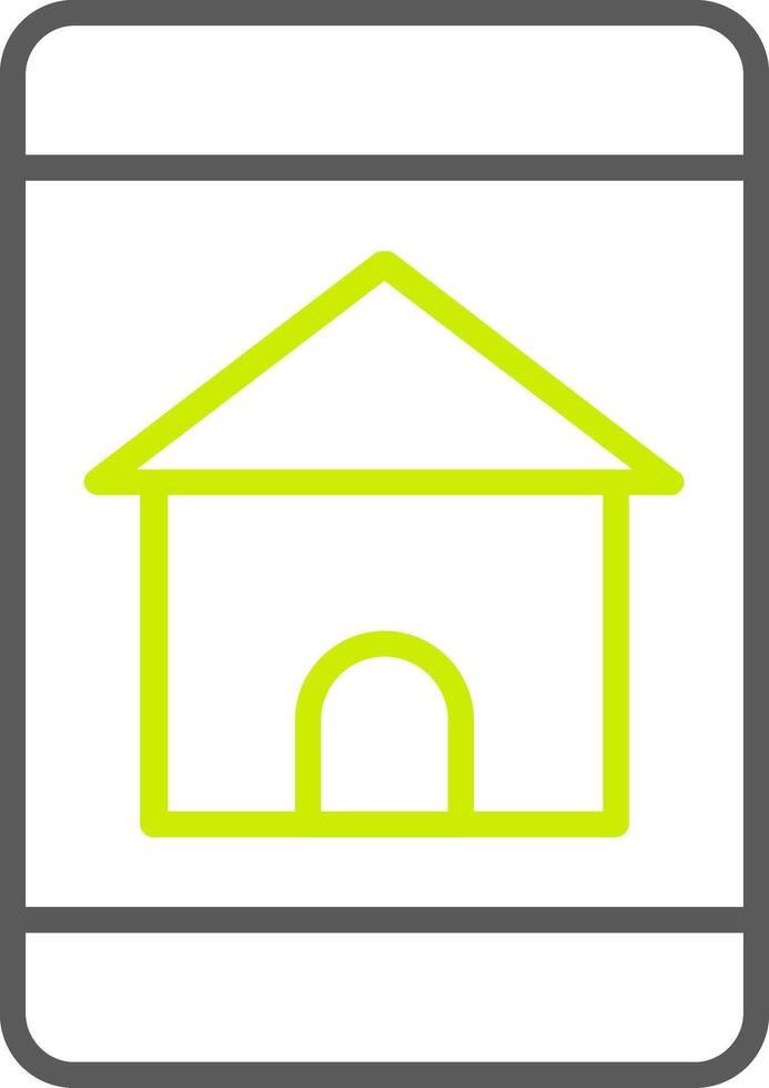 Find Home OnLine Two Color Line Two Color Icon vector