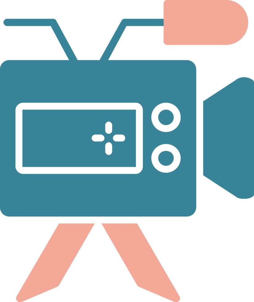 Camera Glyph Two Color Icon vector