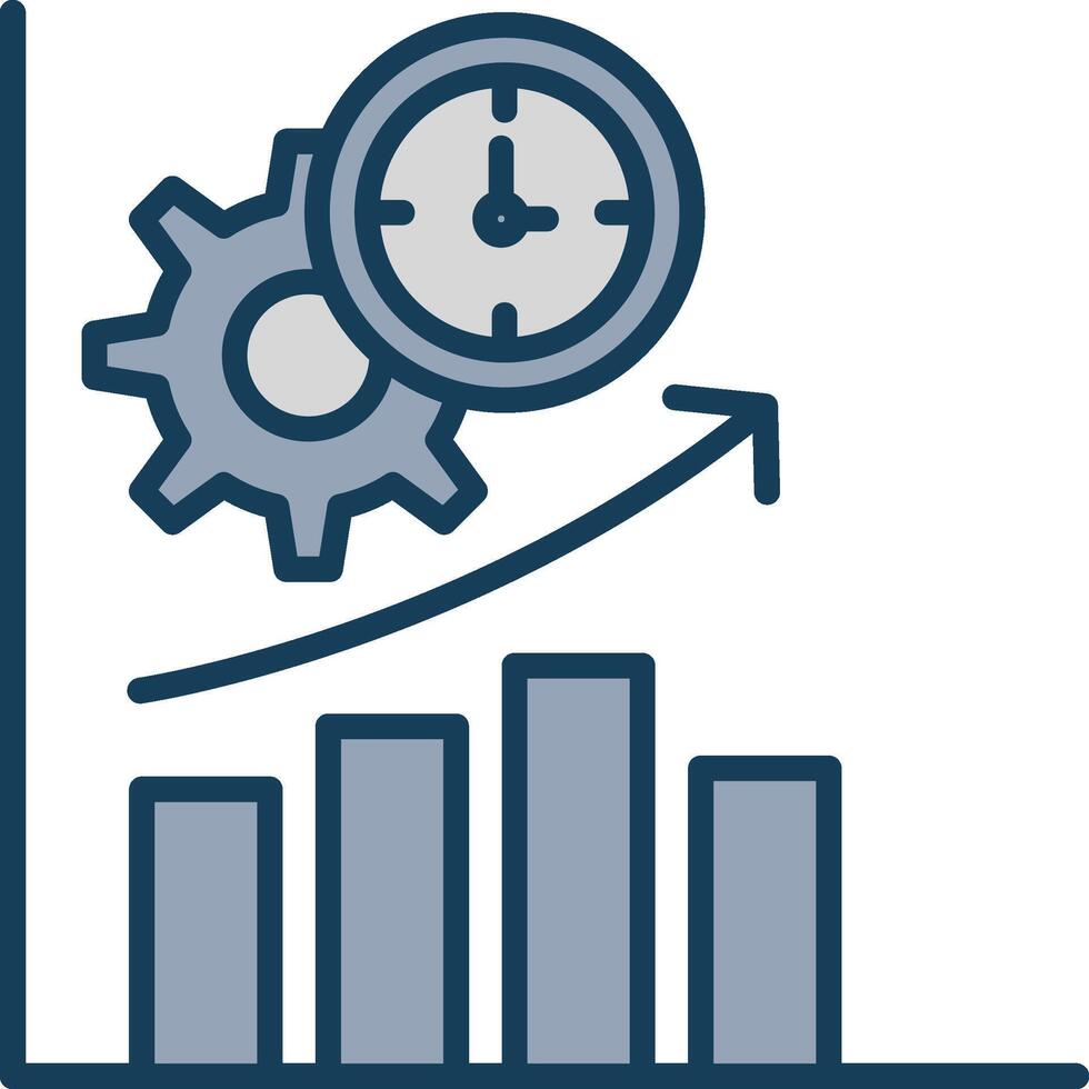 Productivity Line Filled Grey Icon vector